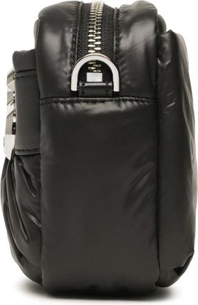 Michael Kors Womens Leonie Logo Plaque Crossbody Bag Black > Shoulder