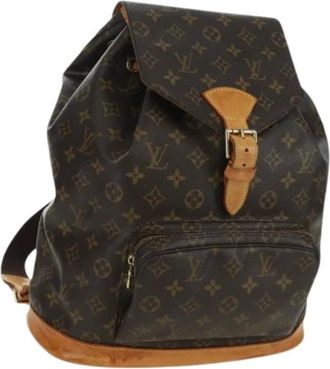 Louis Vuitton Pre-owned Backpacks, female, Brown, Size: ONE SIZE Pre-owned Vintage Monogram Canvas Backpack