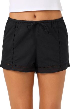 O'Neill Tomi Cotton Shorts in Black at Nordstrom, Size Medium