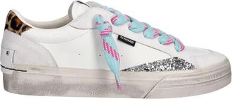 Crime London Soho Sneakers - Dames - Schoenen - Wit - Maat: 39 EU Leer