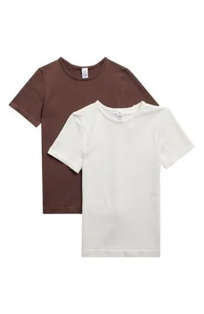 Yogalicious Assorted 2-Pack Skin T-Shirts in Shopping Bag/Sugar Swizzle at Nordstrom Rack, Size X-Small