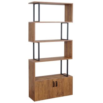 Hhg Estanter&iacute;a Hhg 187, Estanter&iacute;a De Pie Separador De Ambientes Estanter&iacute;a De Sal&oacute;n, Compartimento De Almacenaje Con Puerta 183x80cm Estructura 3d, Aspec