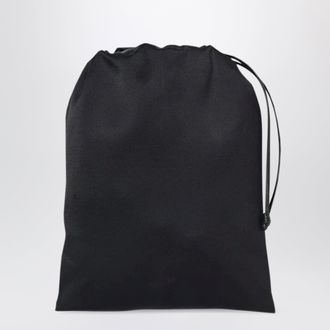 The Row Ray black silk pouch