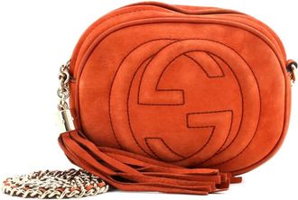 Gucci Soho Chain Bag Nubuck Mini crossbody bag - Bruin