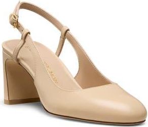 Stuart Weitzman Babette Slingback Pump in Barely Beige at Nordstrom Rack, Size 8.5