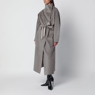 Frankie Shop Leroy beige wool-blend coat