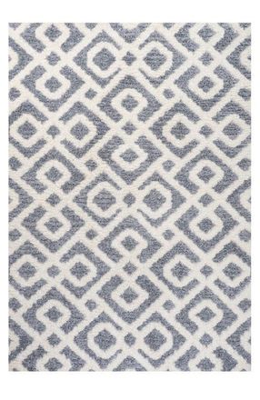 Jonathan Y Designs Astrid Retro Trellis High-Low Area Rug in Cream/gray at Nordstrom, Size 5Ft 0In X 8Ft 0In
