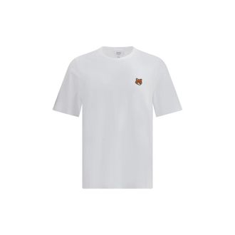 Maison Kitsun&eacute; Witte Katoenen T-Shirt