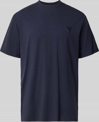 Guess T-Shirt mit Logo und Rundhalsausschnitt in Marine, Gr&ouml;&szlig;e XXL
