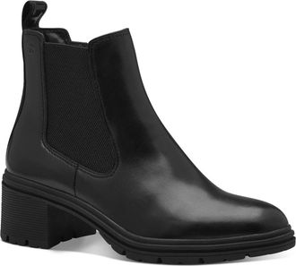 Tamaris Stivaletto Chelsea in pelle - - Shoes - Donna - Nero - 38 EU