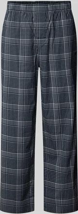 HUGO BOSS Regular Fit Pyjama-Hose aus Lyocell-Baumwoll-Mix Modell CHRIS in Marine, Größe XXL