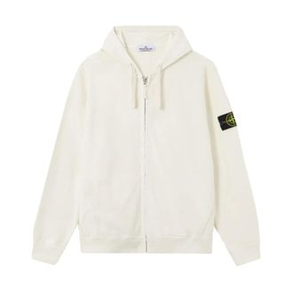 Stone Island Zip-throughs, male, White, Size: 2XL Zip-throughs