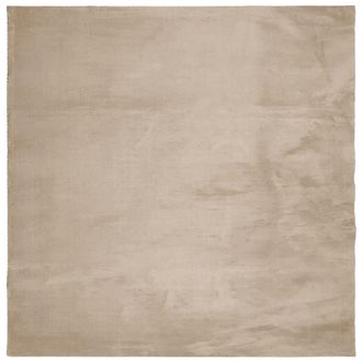 vidaXL Vidaxl - Alfombra De Pelo Corto Suave Lavable Huarte Arena 160x160 Cm