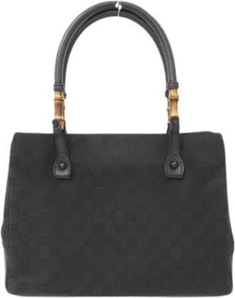 Gucci Pre-owned GG Canvas Handbag - Dames - Vintage Handtas - Zwart - ONE Size - Vintage