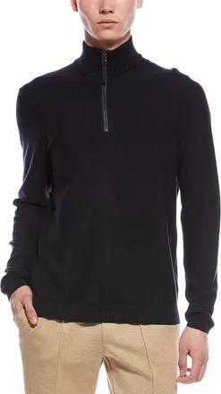 Bogner Lias Wool-Blend 1/4-Zip Mock Neck Sweater