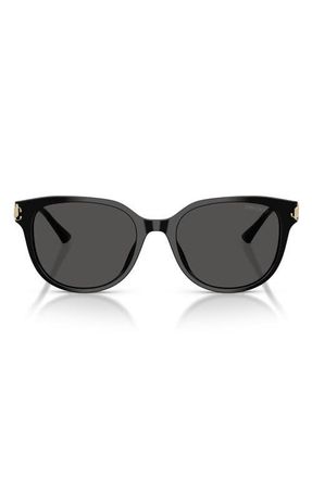 Jimmy Choo London 55mm Gradient Phantos Sunglasses in Black /Dark Grey at Nordstrom