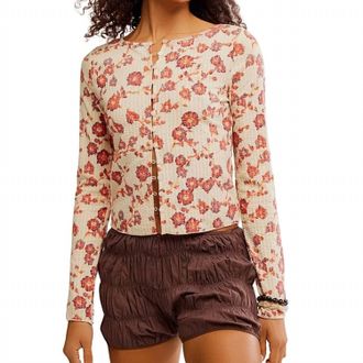 Free People Tilly Tea Top In Ivory Combo