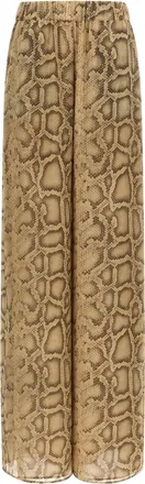 Andamane Beige Polyester Womens Pants