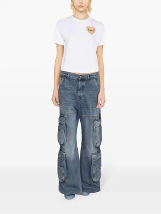 Dsquared2 Heart Logo Cotton Jersey T-shirt - White