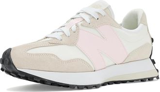 New Balance Classics 327 Womens Shoes Sea Salt/Pink Salt : 11.5 B - Medium, Suede/Synthetic