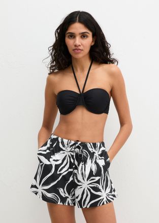 Marc O'Polo Schlafshorts MARC OPOLO Mix N Match Cotton Modal, Damen, Gr. XL, N-Gr, schwarz, wei&szlig; cotton print, Jersey, Obermaterial: 55% Baumwolle, 45% Modal, kur