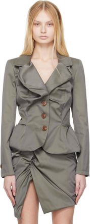 ジャケット Stella McCartney Grey single-breasted jacket in wool Stella McCartney wool single breasted jacket from $612.00