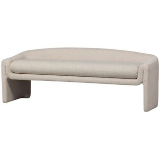 Woood Banco de tela L160cm - Beige