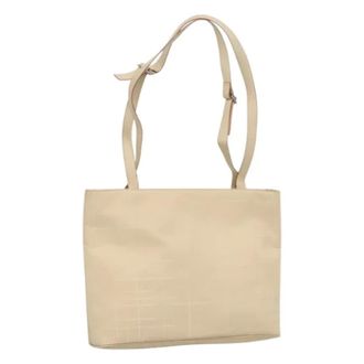 Ferragamo Pre-owned Canvas Schoudertas - Dames - Pre-owned - Beige - Maat: ONE Size