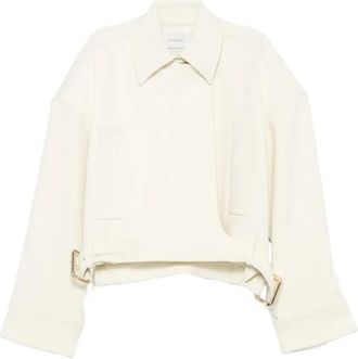 Sportmax Spsserio Cropped Jacket - Dames - Zomerjassen - Beige - XS - Jassen