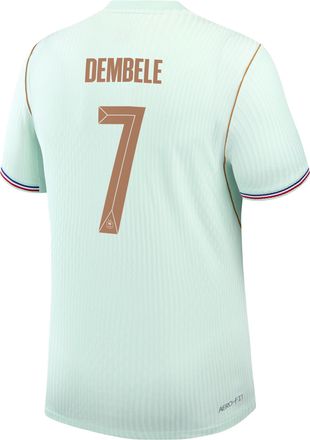 Nike Ousmane Demb&eacute;l&eacute; France National Team 2026 Match Away Nike Mens Dri-FIT ADV Soccer Jersey in Green | NN203949120-FFF