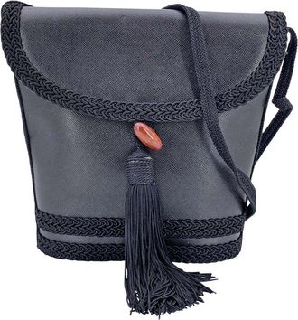 Saint Laurent Black Leather Shoulder Bag (Authentic Pre-Loved)