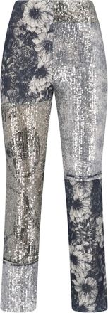 Maison Margiela Pantaloni Paillettes Patchwork
