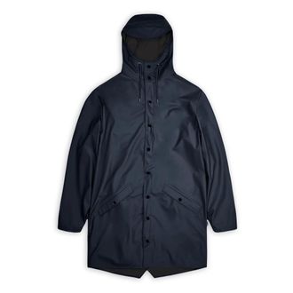 Rains Rain Jackets, male, Blue, Size: XL Long Jacket