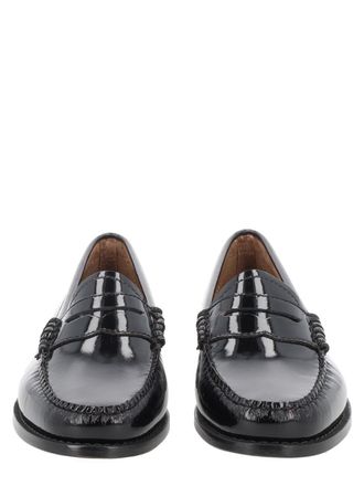 G.H. Bass & Co. Black Polished Leather Penny Loafers