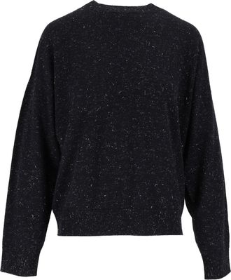 PESERICO Speckled Round-Neck Knit Sweater