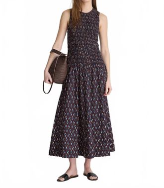 Apiece Apart Siempre Tank Midi Dress In Block Print Polka