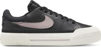 Nike Womens Court Legacy Lift - Training Shoes Sail/Black/Platinum Violet Size 07.5