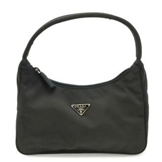 Prada Pre-owned Vintage Nylon Pouch - Dames - Vintage Handtas - Zwart - ONE Size - Nylon - Vintage