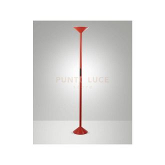 Fabas Luce Tratto lampada da terra rossa a led cct 2700K - 3200K - 4000K- 50W - 4000 lm dimmerabile