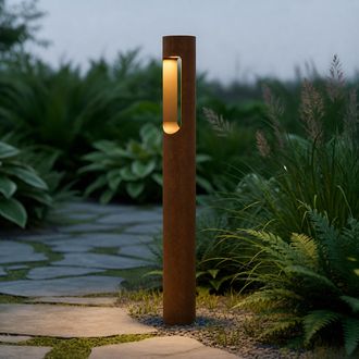 GreenIce Baliza Led Exterior fredericksburg 90cm 10w 220vac 3000&ordm;k Marron Oxido