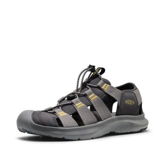 Keen Mens Seanik H2 Durable Lightweight Comfortable Hybrid Water Sandals, Steel Grey/Cream Gold, 13 UK