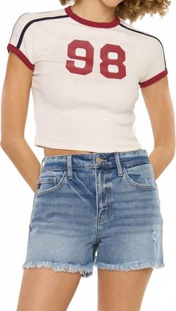 Kancan High Rise Mom Shorts In Medium