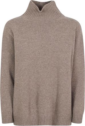 Max Mara Borgia Turtleneck - Dames - Coltruien - Bruin - XS - Wol - Truien & Vesten
