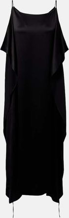 The Row Vestido midi Kylo de seda con volantes