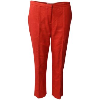 Diane Von F&uuml;rstenberg Diane Von Furstenberg Trousers in Orange Viscose