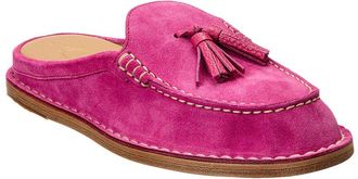 Tod's Tods Logo Fringed Suede Mule
