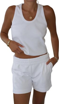 Mantra Womens Phoenix Pocket Trouser Short In White
