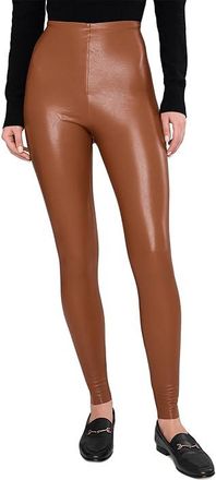 Commando Faux Leather Legging Womens Dress Pants Cognac : MD (8-10) 28.5, Elastane/Faux Leather/Leather