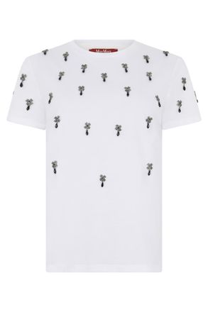 Max Mara Pontile Cotton Crew-Neck T-Shirt