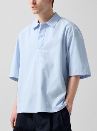 Officine G&eacute;n&eacute;rale Mens Joris boxy-fit slip-on shirt